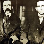 Nicola Sacco (rechts) und Bartolemeo Vanzetti (links), 1923