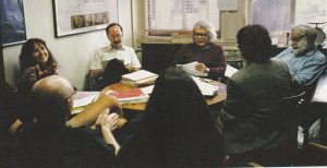 Cineaste: Redaktionskonferenz in den 1990er Jahren