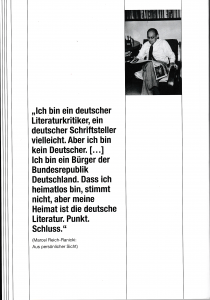 Sylvia Asmus und Uwe Wittstock - Marcel Reich-Ranicki: Ein Leben, viele Rollen (Frankfurt/Main: Deutsches Exilarchiv 1933-1945/Deutsche Nationalbibliothek, 2022) [Back-Cover]